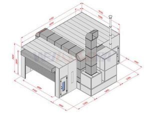 Custom Car Paint Booth Till salu